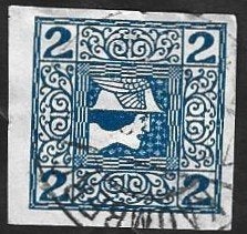 1 Postzegel Oostenrijk 1908 Mercurius (I), Ophalen of Verzenden, Gestempeld