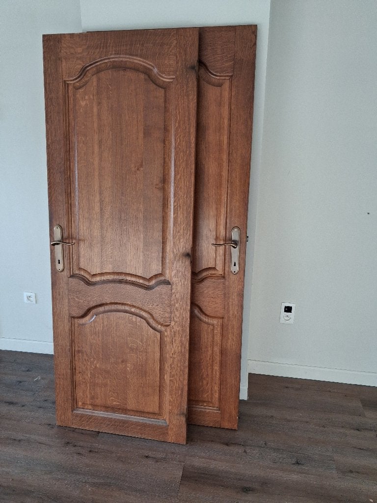 eiken deuren, Doe-het-zelf en Bouw, Ophalen, Gebruikt, Minder dan 80 cm, Binnendeur