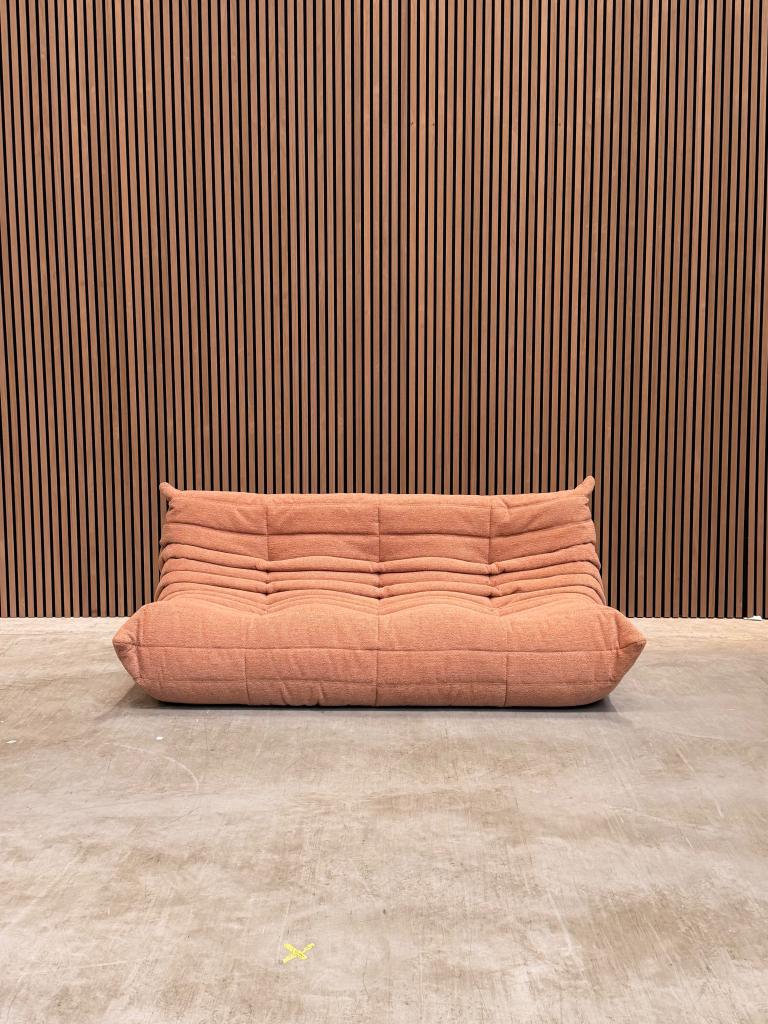 Ligne Roset Togo Medium Settee | Roze Woolblend, Enlèvement ou Envoi