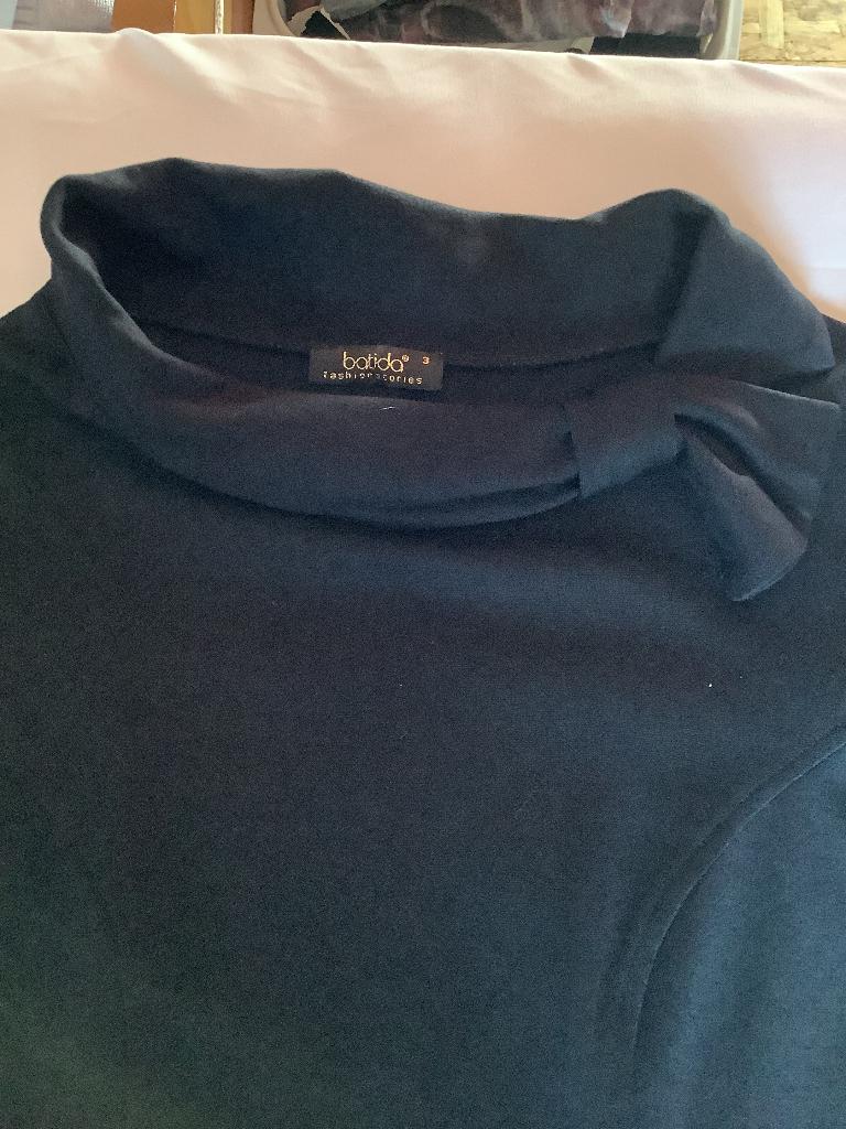 Leuke zwarte jurk Batida dvintage (maat 3), Vêtements | Femmes, Taille 42/44 (L), Enlèvement ou Envoi, Au-dessus du genou, Comme neuf