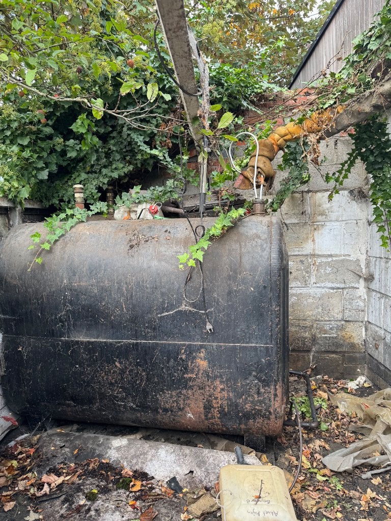 Mazouttank, Doe-het-zelf en Bouw, Ophalen, Gebruikt