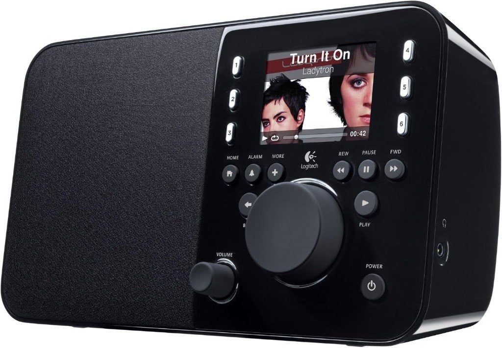 Logitech Squeezebox Radio Music Player Zwart, Audio, Tv en Foto, Slimme speaker, Gebruikt, AUX-ingang, Logitech