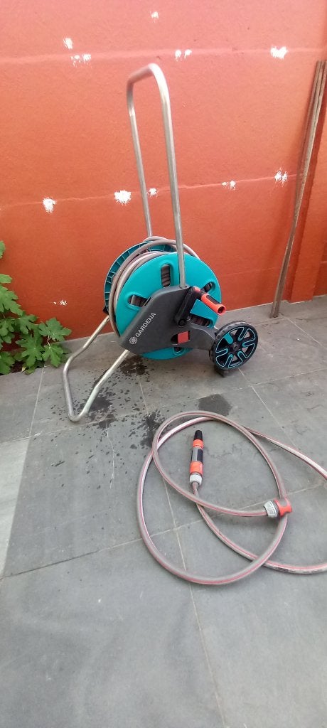 Gardena aquaroll M slang en haspel 20 meter, Tuin en Terras, Ophalen, Gebruikt, Tuinslang