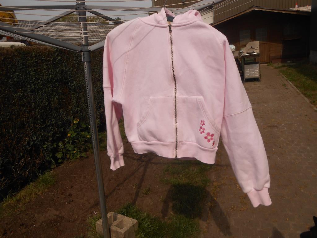 Roos vestje # like me, Ophalen, Gebruikt, Meisje, Trui of Vest