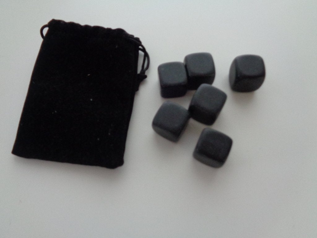 6 Glaçons en pierre noire, Envoi, Comme neuf, Autres styles, Autres types