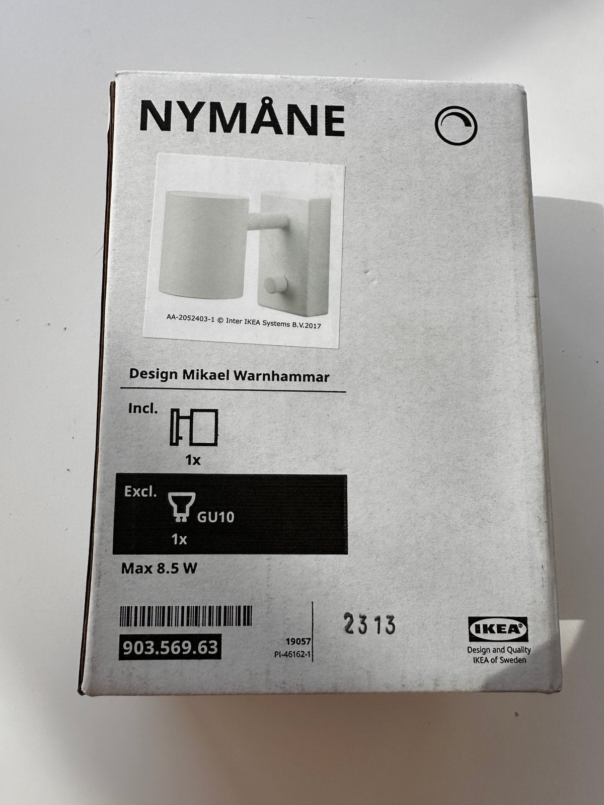 Nieuwe wandlamp Nymane Ikea, Enlèvement ou Envoi, Comme neuf, Applique murale, IKEA