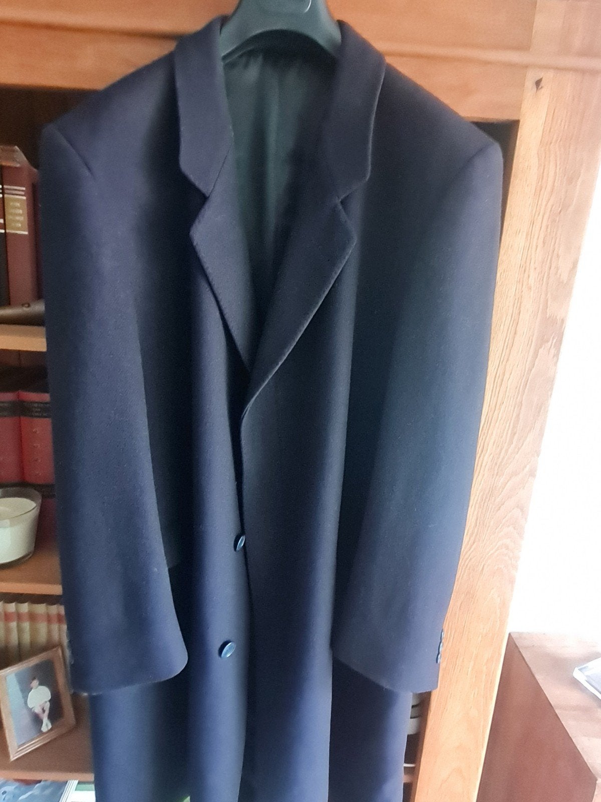 Manteau pour homme d'une belle couleur bleu foncé., Enlèvement, Bleu