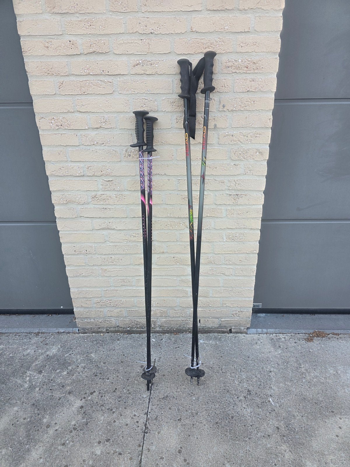 2 sets ski-/wandelstokken HEAD Triaxial Austria  110 & 130, Ophalen of Verzenden