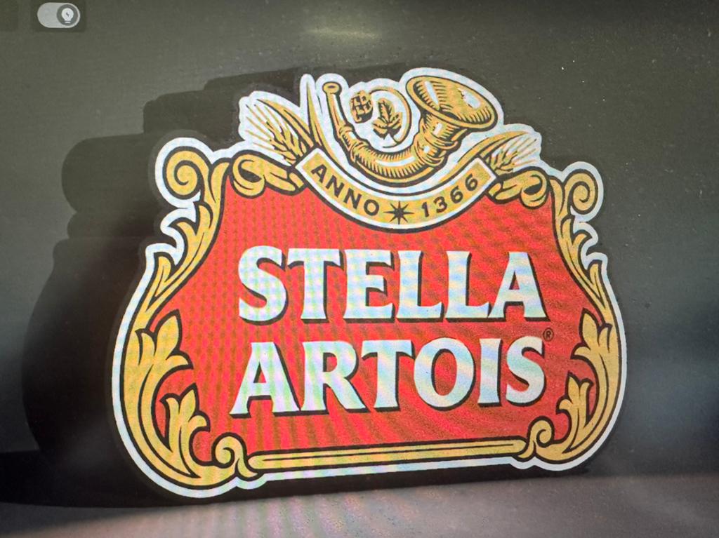 Stella Artois -3D geprinte lamp, Ophalen