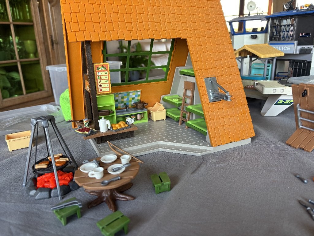 Playmobil 6887 Camp de vacances - Tente, Comme neuf, Summer fun, Figurines, Kit complet