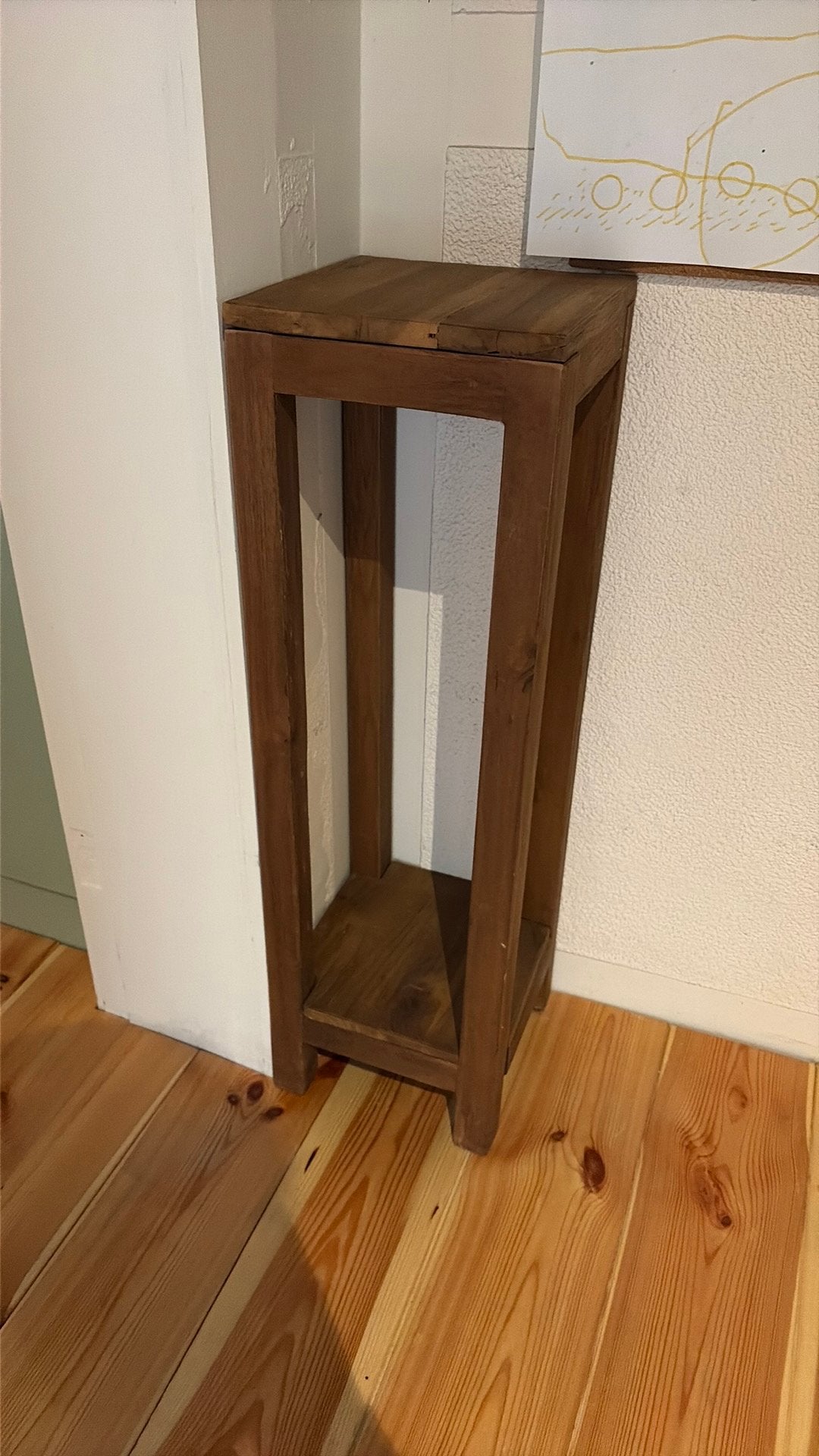 Teak plantenstaander, Maison & Meubles, Accessoires pour la Maison | Colonnes & Piliers, Enlèvement, Comme neuf