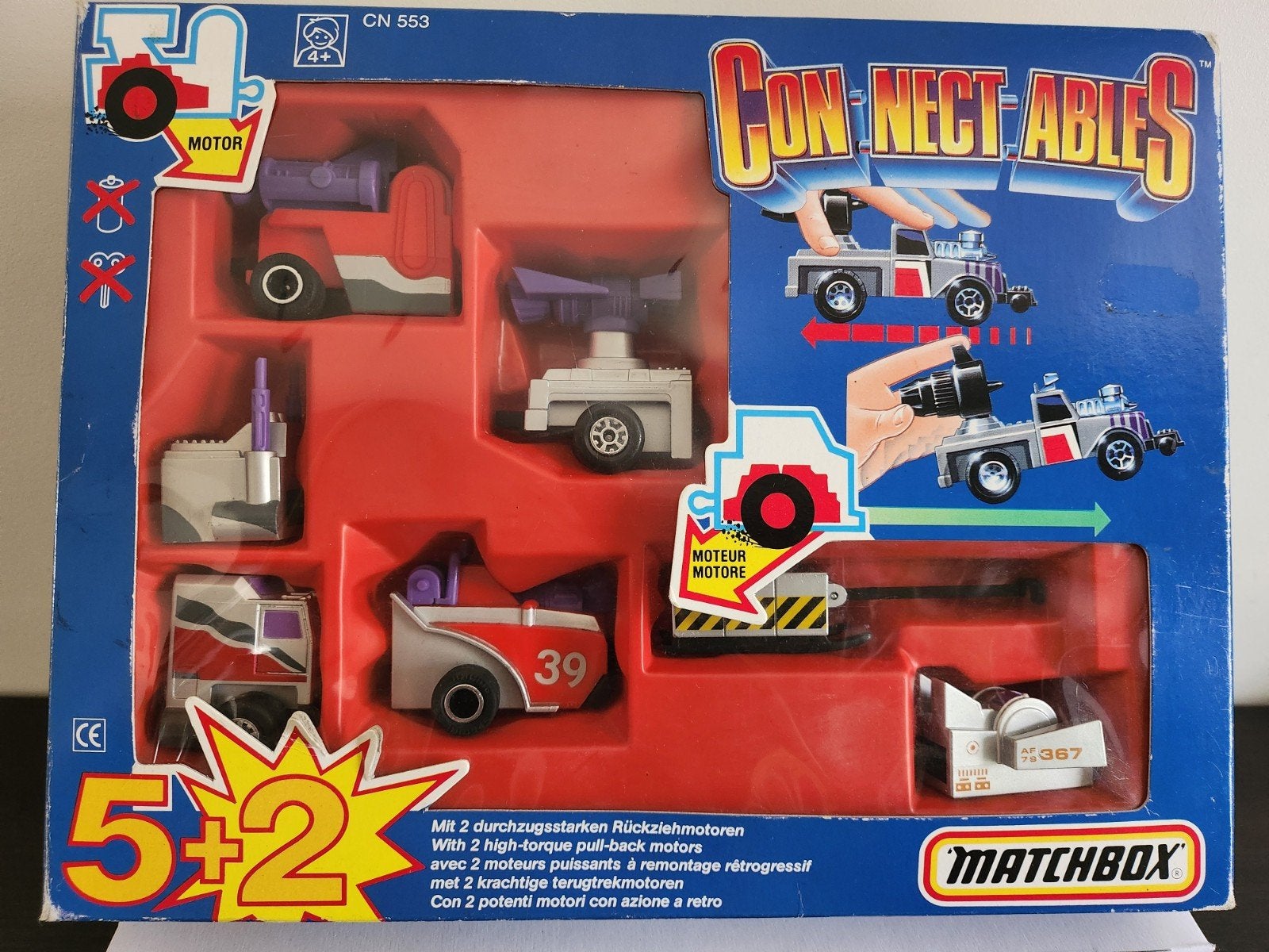 Matchbox Connectables 5+2 Motor CN553 Set (1989), Enlèvement ou Envoi, Moteur