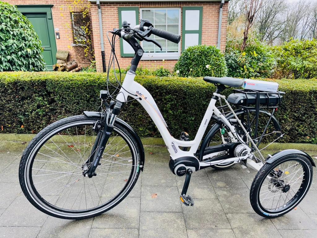 Elektrische driewieler fiets Bosch motor zeer goed staat, Ophalen of Verzenden, Zo goed als nieuw, Schijfrem