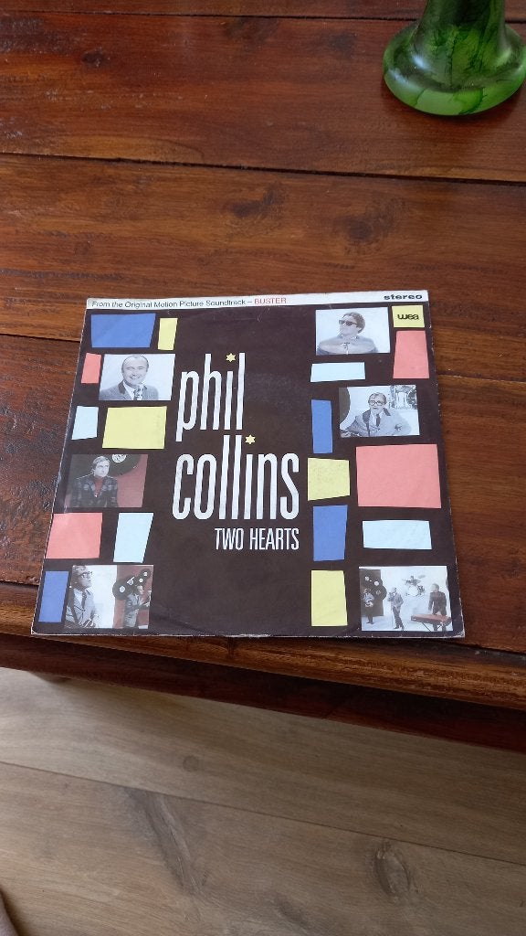vinyl (45T) phil collins "two hearts", Cd's en Dvd's, Ophalen, Zo goed als nieuw, Pop