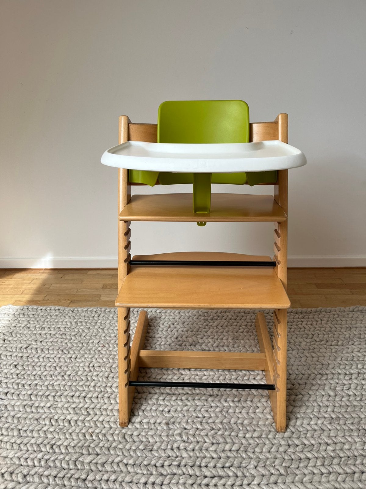 Chaise Stokke Tripp Trapp bois naturel + accessoires, Enlèvement, Utilisé