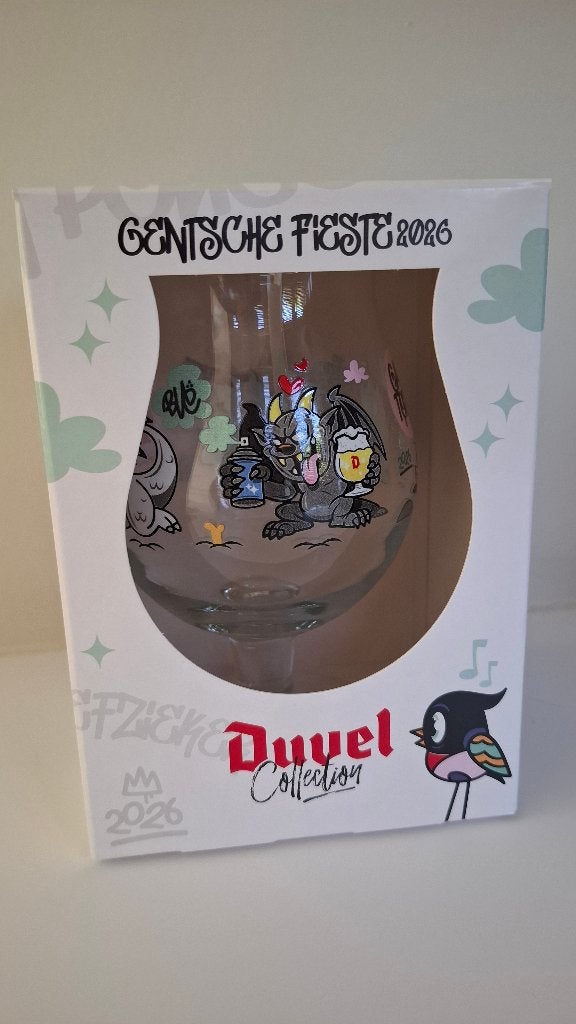 Duvel glas Gentse Fieste 2026 X Bué The Warrior, Verzamelen, Biermerken, Ophalen of Verzenden, Nieuw, Glas of Glazen, Duvel