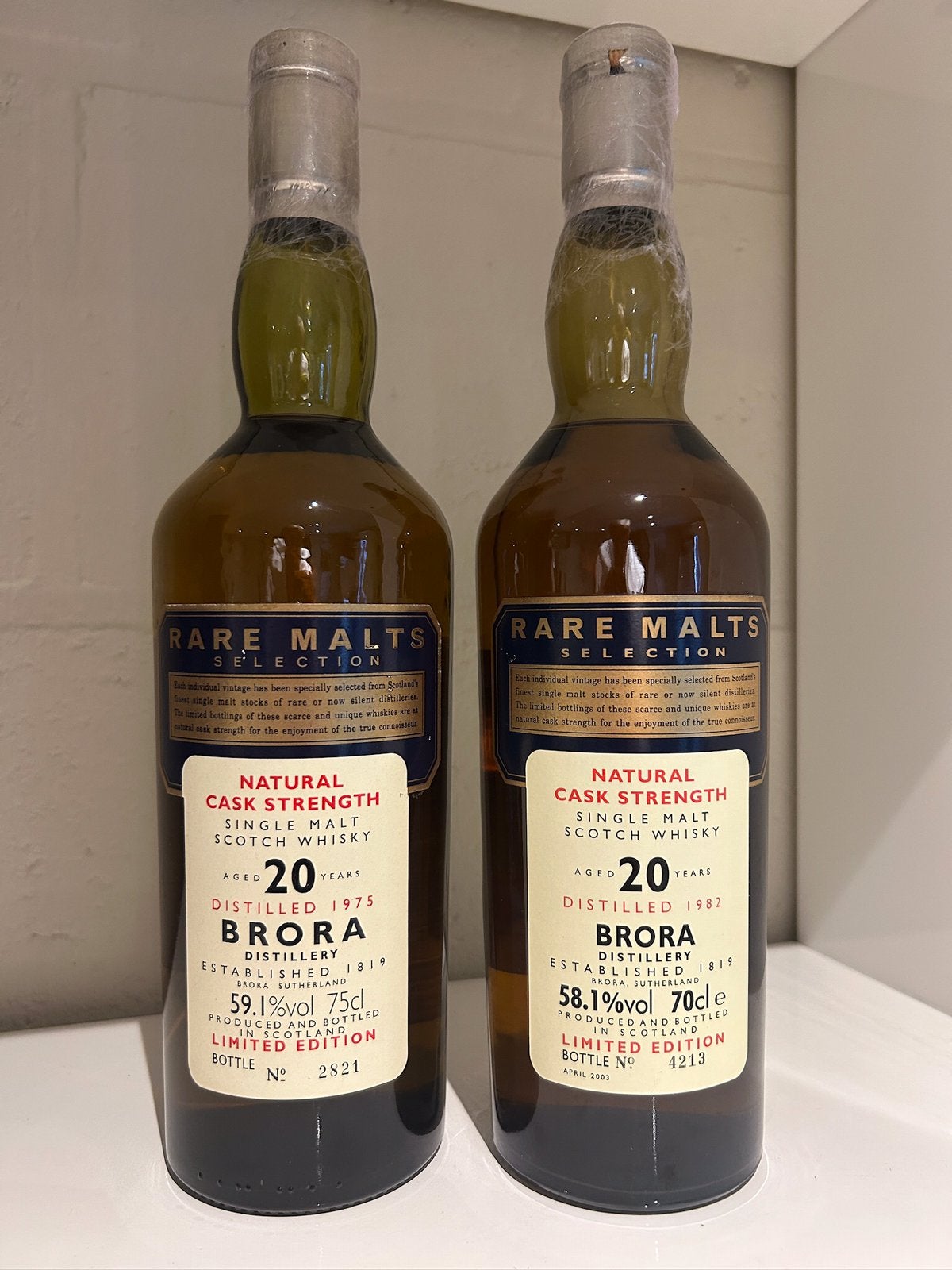 Whisky - 2 Brora 20 Years (1975 en 1982), Enlèvement, Comme neuf