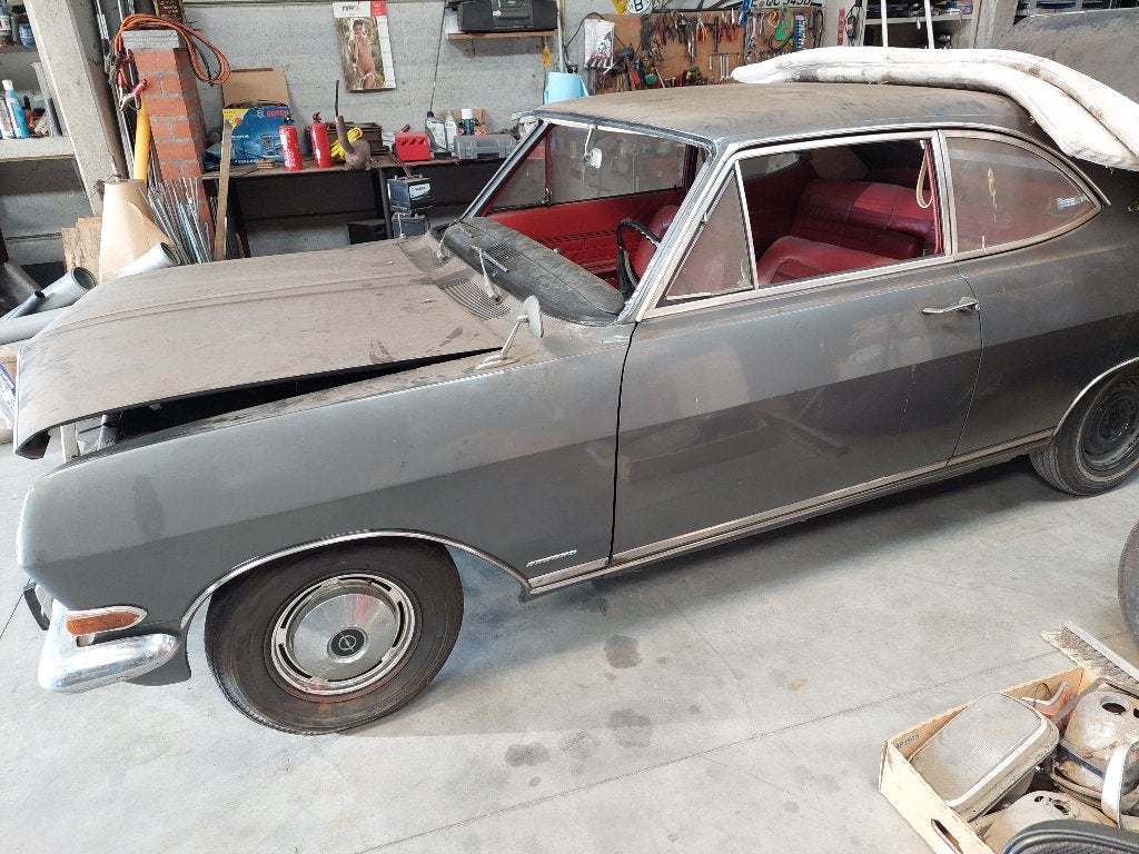 opel record VOORRUIT GEZOCHT, Auto's, Oldtimers, Bedrijf, Zilver of Grijs, 3 deurs, Coupé