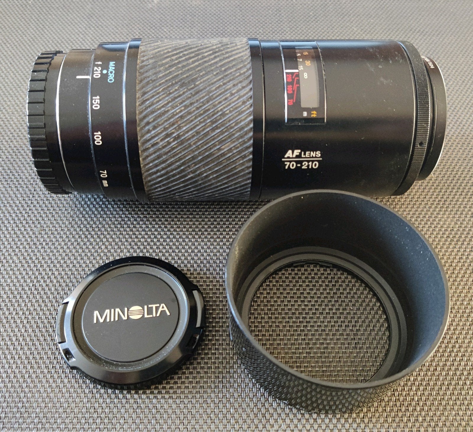 minolta AF 70-210mm f/4 'Beercan' 2555-110, Ophalen, Gebruikt, Autofocus, Telelens