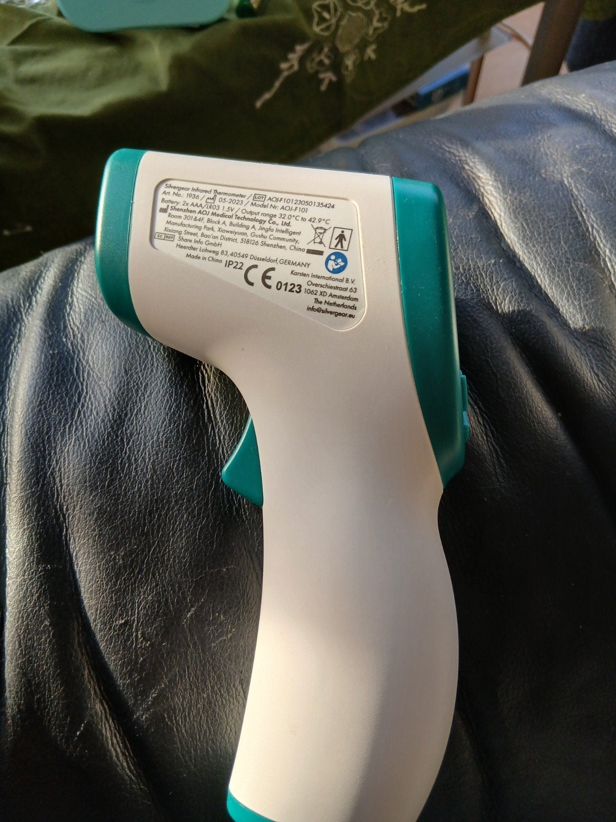 Thermometer dichtalie, Ophalen