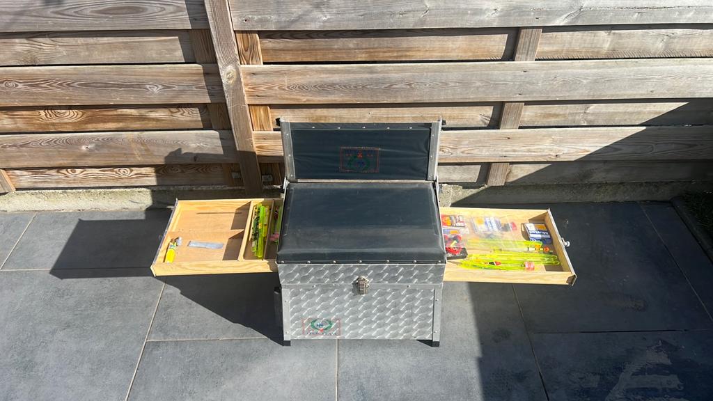 Viskoffer, Ophalen, Zo goed als nieuw