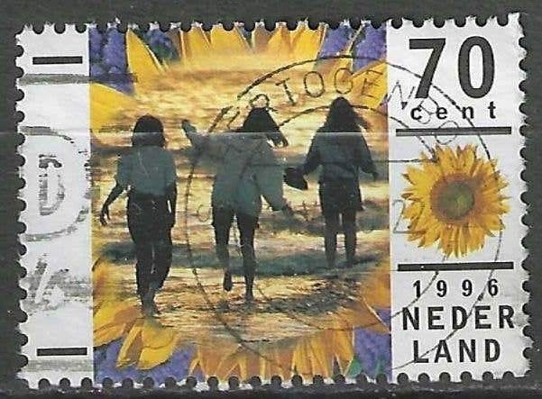 Pays-Bas 1996 - Yvert 1544 - Vacances - À la plage (ST), Timbres & Monnaies, Timbres | Pays-Bas, Envoi, Affranchi