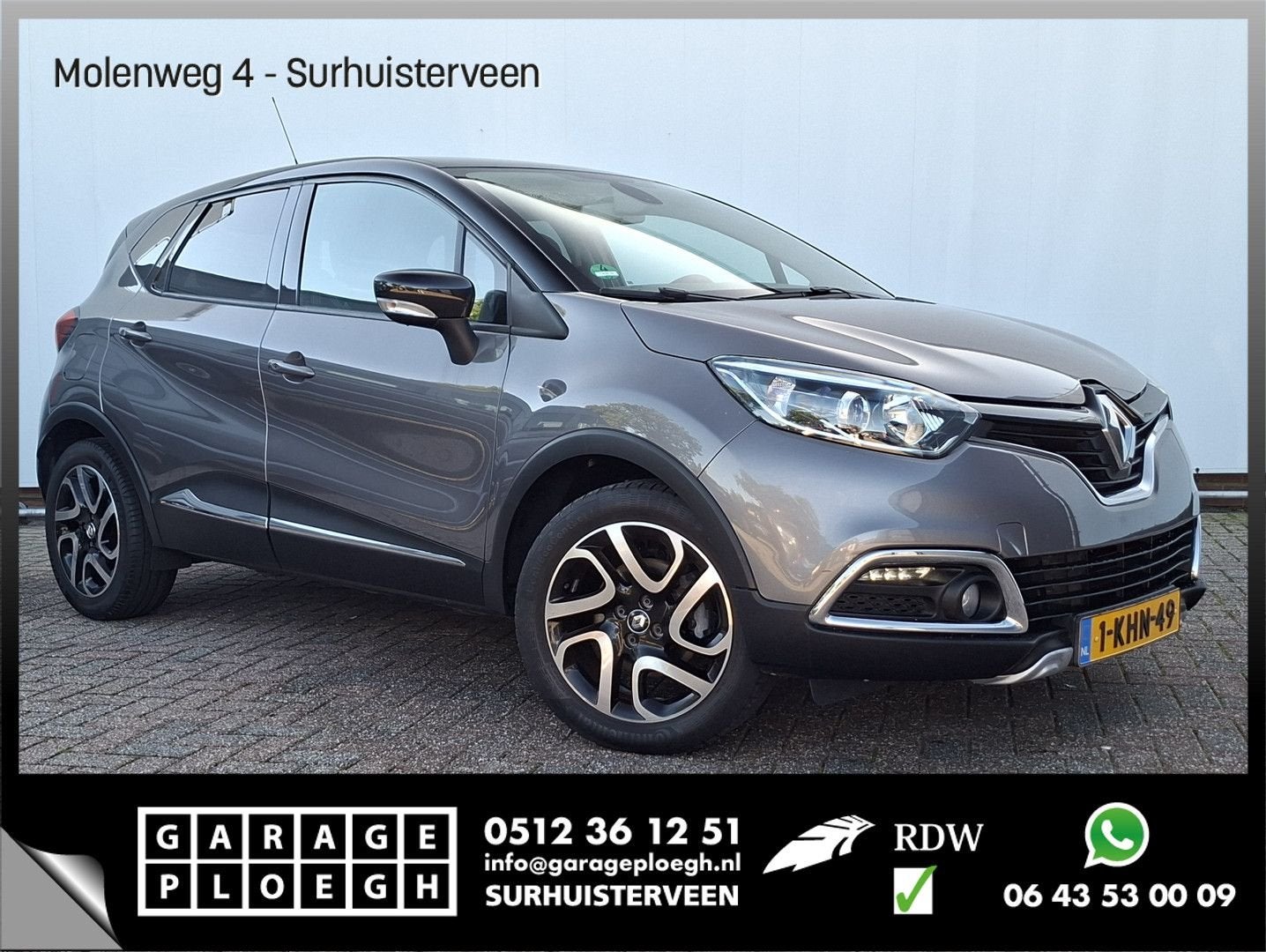 Renault Captur 1.2 TCe Dynamique Automaat Hoge zit Trekhaak, Argent ou Gris, Achat, Entreprise, Automatique