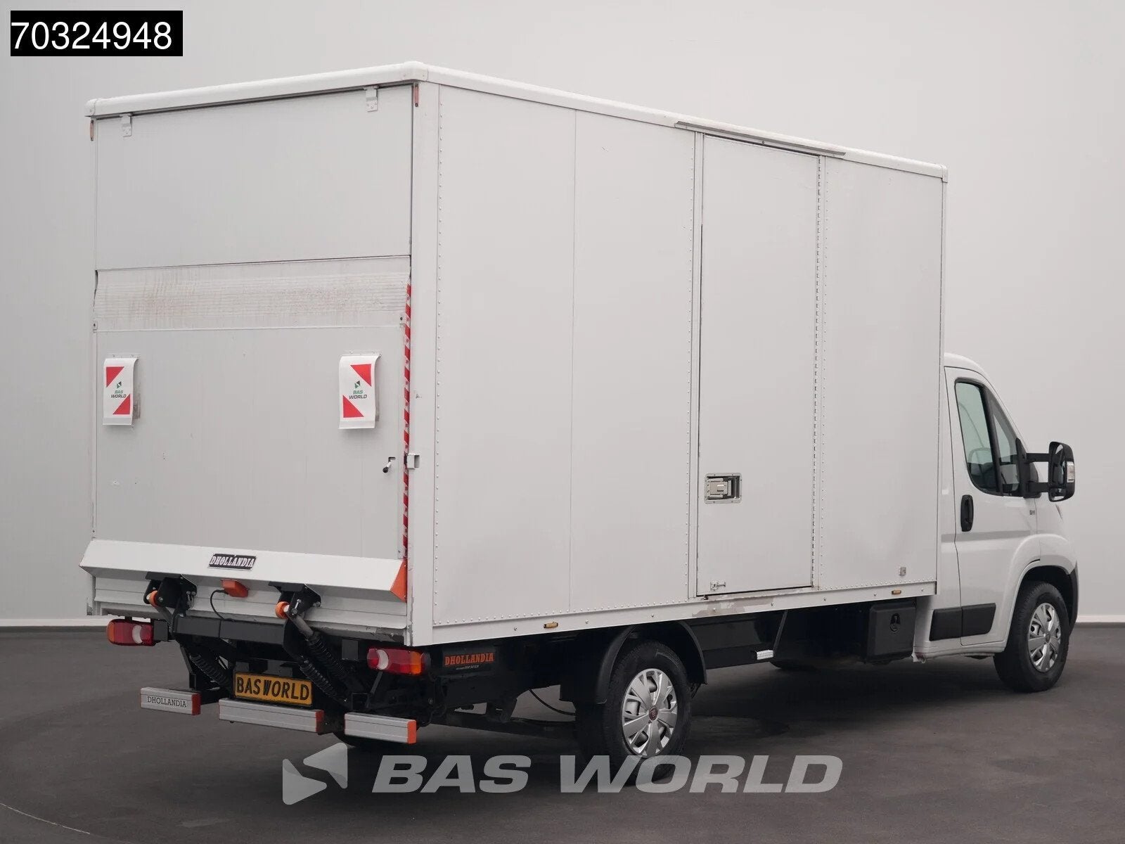 Fiat Ducato 140pk D'Hollandia Laadklep Zijdeur Bakwagen Airc, Auto's, Stof, Gebruikt, Euro 6, 4 cilinders