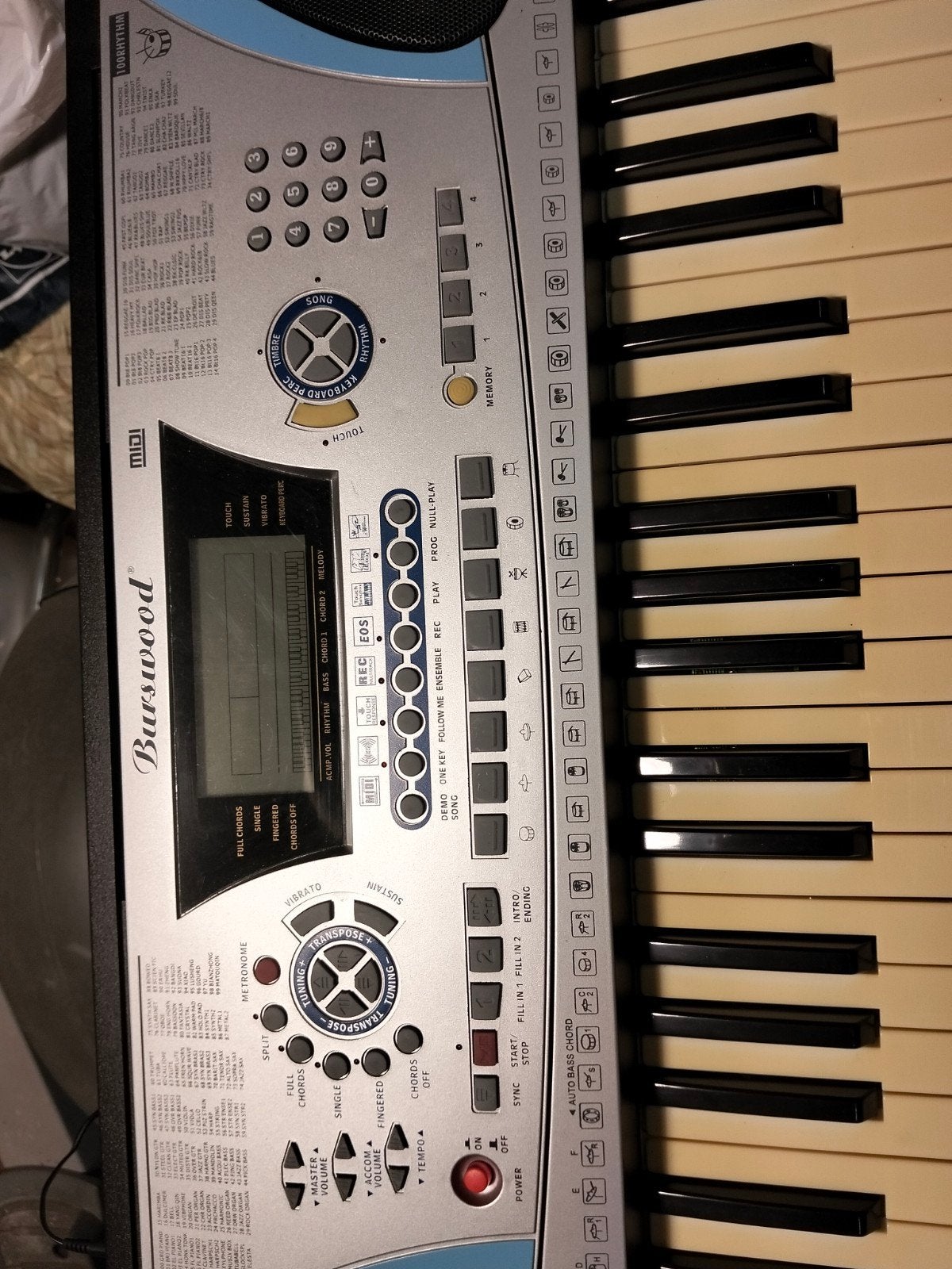keyboard Burswood LS 2083, Muziek en Instrumenten, Ophalen, Zo goed als nieuw, Midi-aansluiting