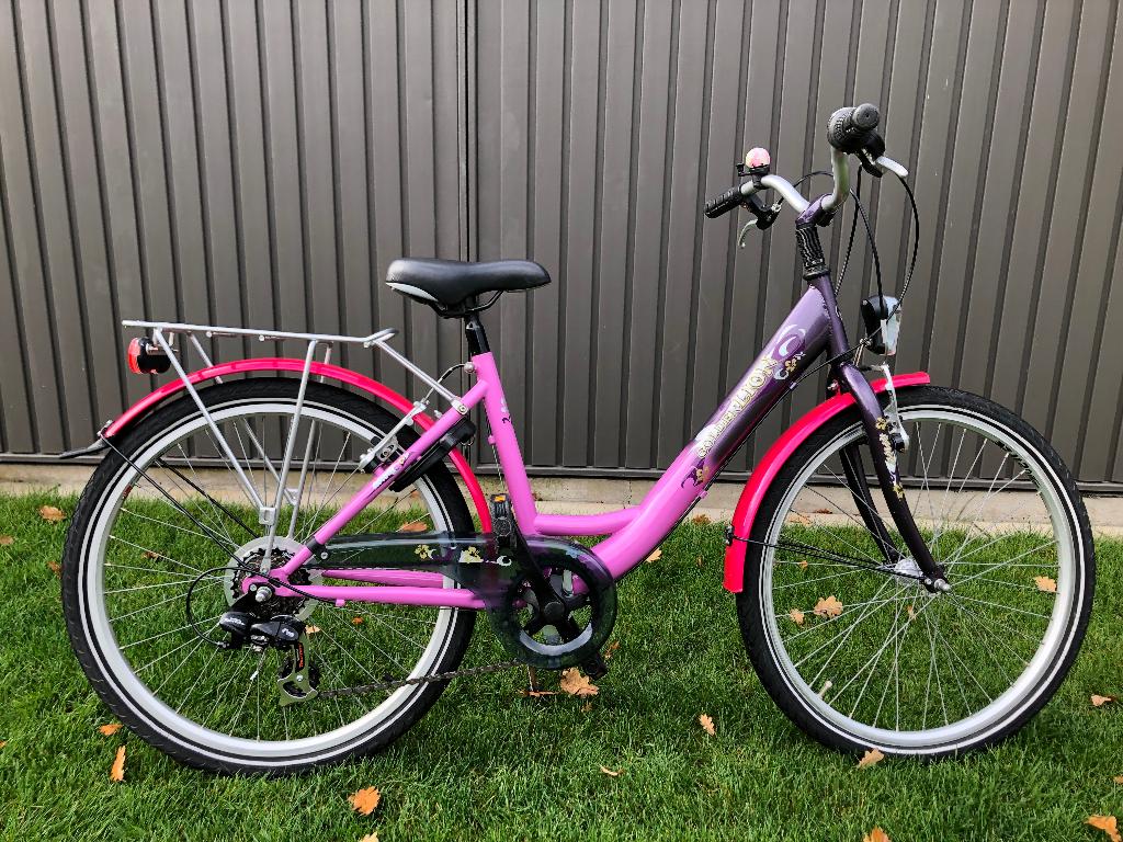 Meisjesfiets kinderfiets 24 inch, Ophalen, 24 inch, Velgrem, Versnellingen