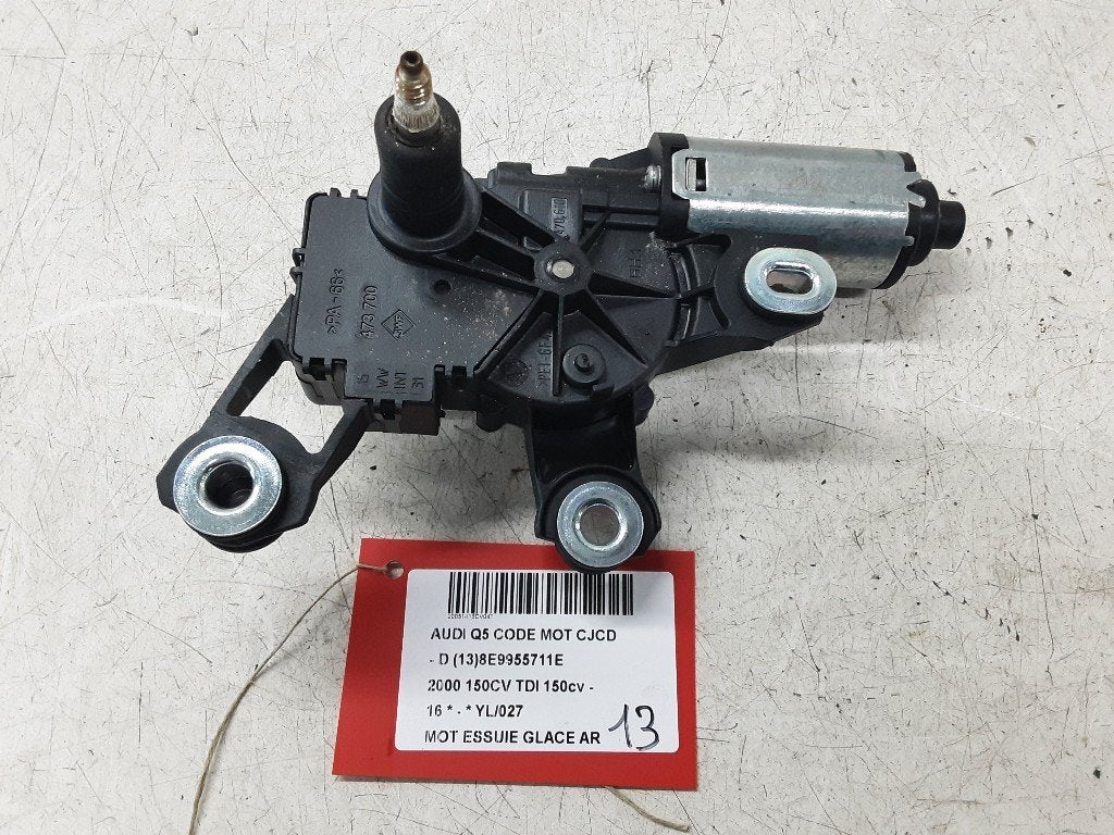 RUITENWISSERMOTOR ACHTER Audi Q5 (8RB) (01-2008/05-2017), Gebruikt, Mevr. I. Hauben, Audi, Rue de l'Espoir 34 34
4030  GRIVEGNÉE, BE