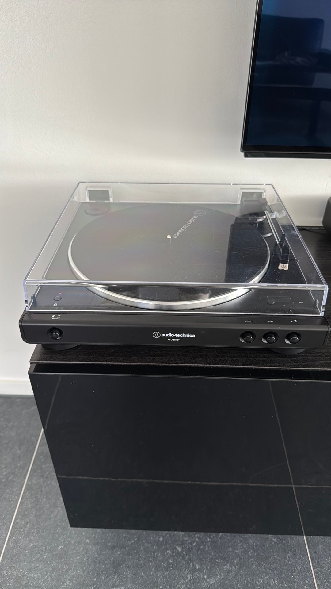 Audio technica bluetooth zwart, Audio, Tv en Foto, Platenspelers, Ophalen, Zo goed als nieuw