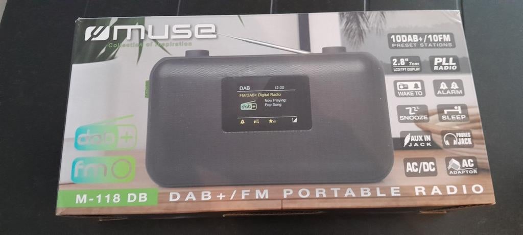 MUSC PORTABLE DAB  FM RADIO, TV, Hi-fi & Vidéo, Radios, Enlèvement, Neuf, Radio
