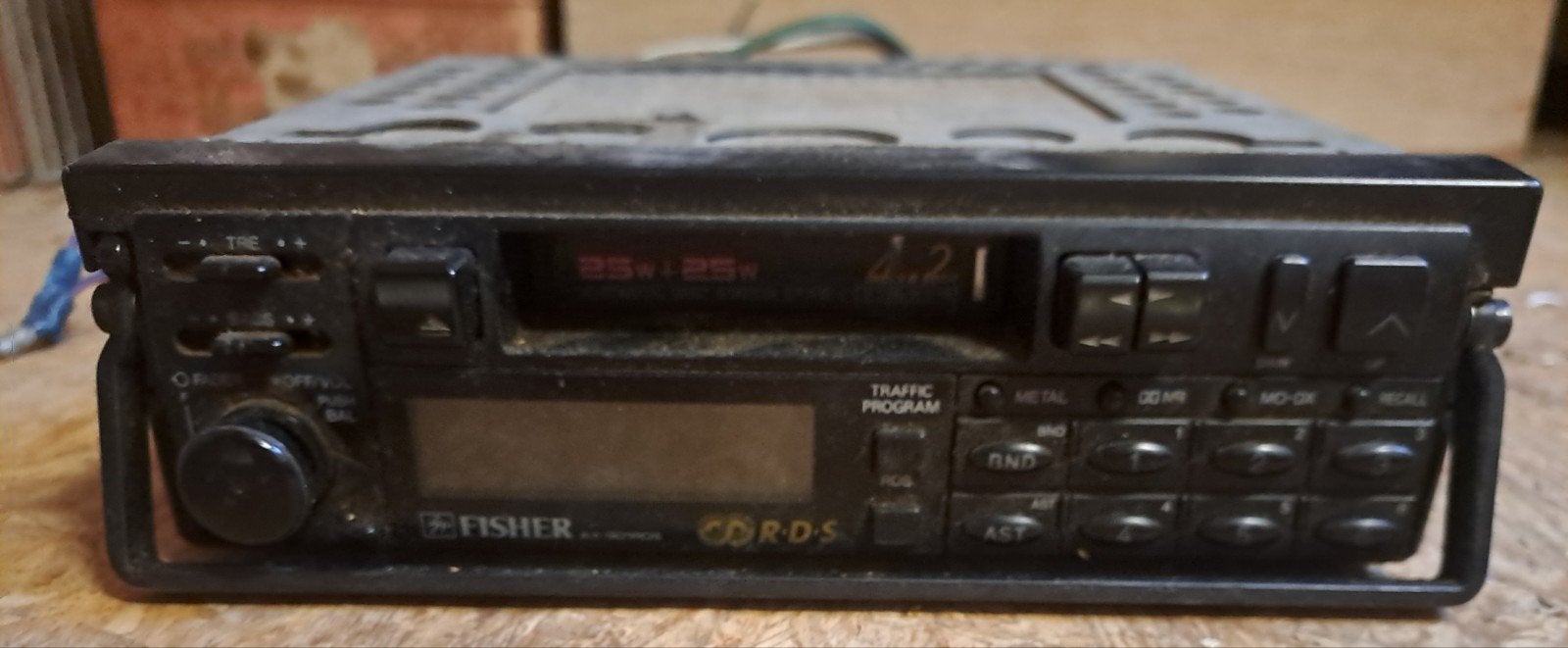 autoradio casette fisher, Enlèvement
