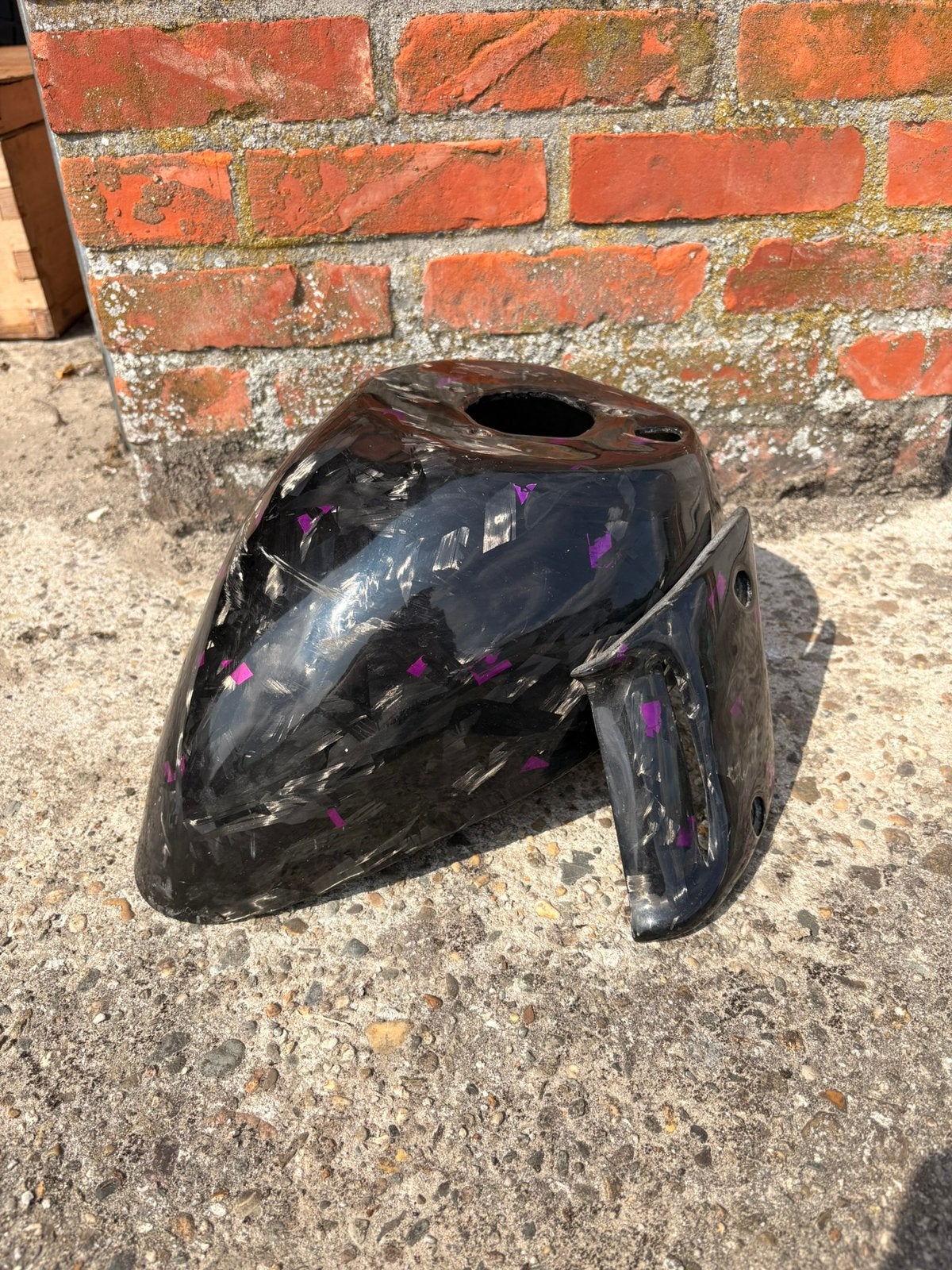 Piaggio zip sp-vork kappen forged carbon met paars, Ophalen of Verzenden, Zo goed als nieuw, Kap, Piaggio