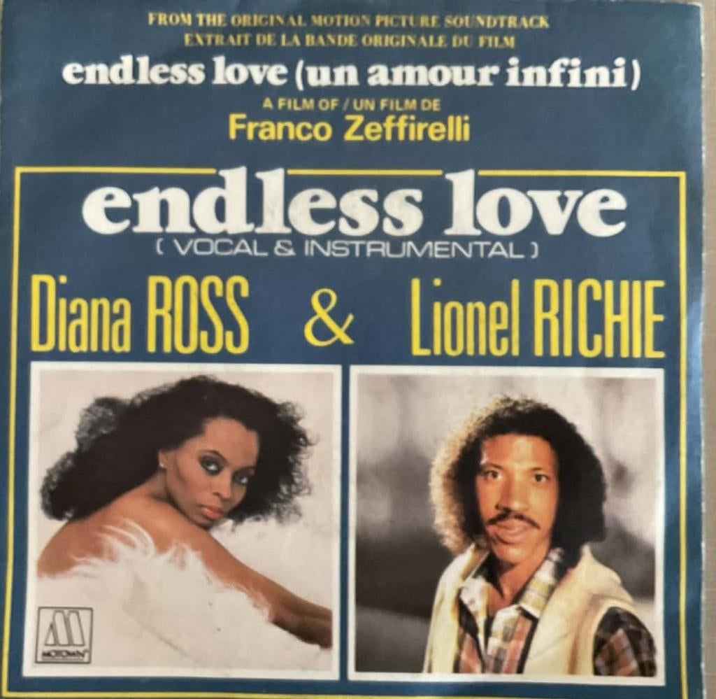 Diana Ross & Lionel Ritchie "Endless Love", Enlèvement ou Envoi, Pochette photo, Autres genres, Utilisé