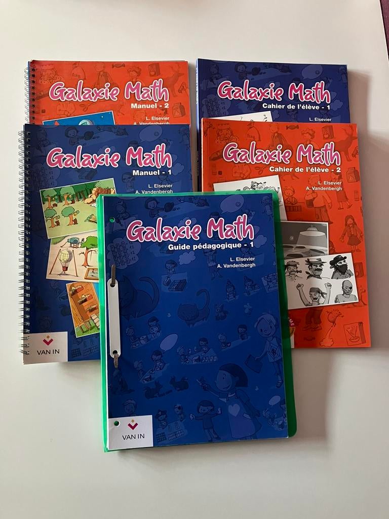 ot Galaxie Math 1 et 2 (cahier de l’élève + manuel), Enlèvement ou Envoi, Comme neuf