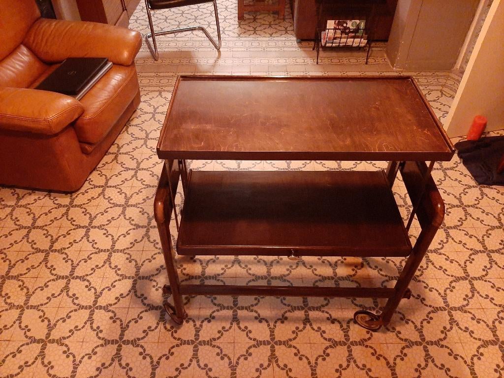 serveerwagen Geisha Bar Cart Table Trolley, France, 1950s, Enlèvement ou Envoi, Comme neuf