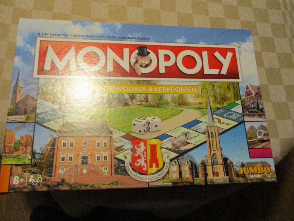 jeu de plateau new Monopoly Lichtenvoorde Monopoly, 1 ou 2 joueurs, Enlèvement ou Envoi, Neuf, Monopoly