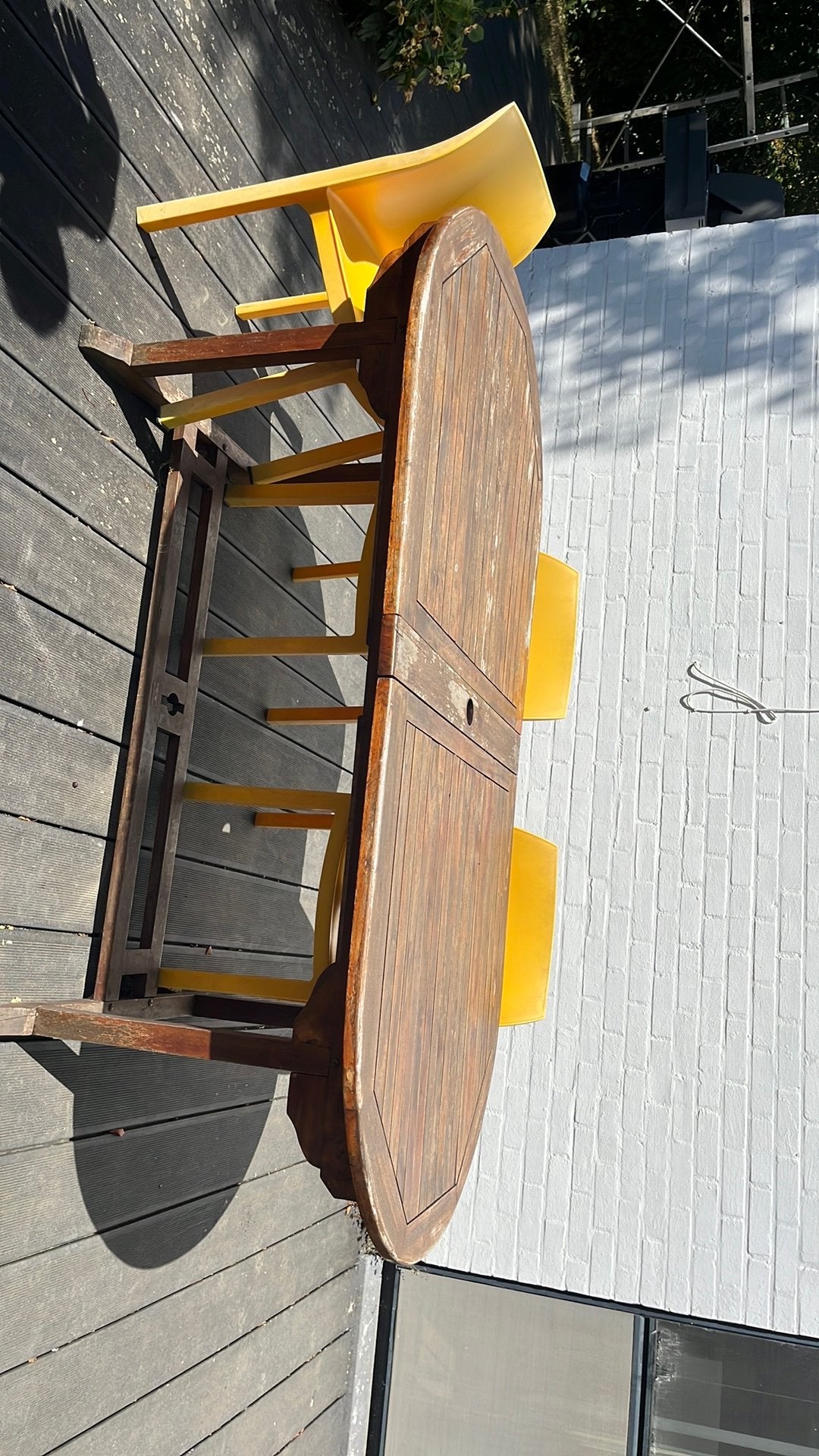 Table de jardin, Jardin & Terrasse, Enlèvement, Comme neuf, Bois
