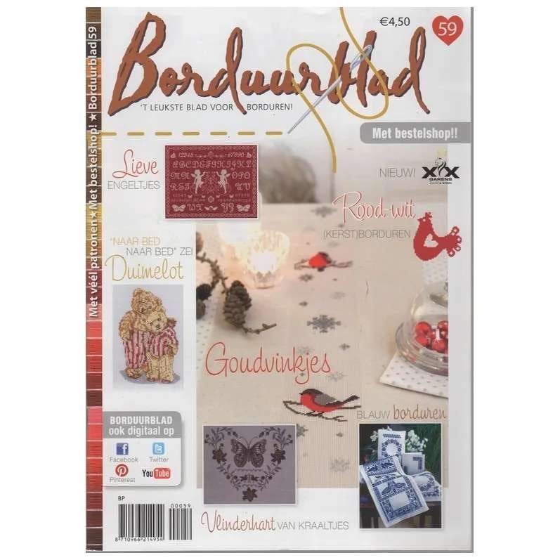 Borduurblad nr.59 - Perfecte staat !, Hobby & Loisirs créatifs, Broderie & Machines à broder, Enlèvement ou Envoi, Comme neuf