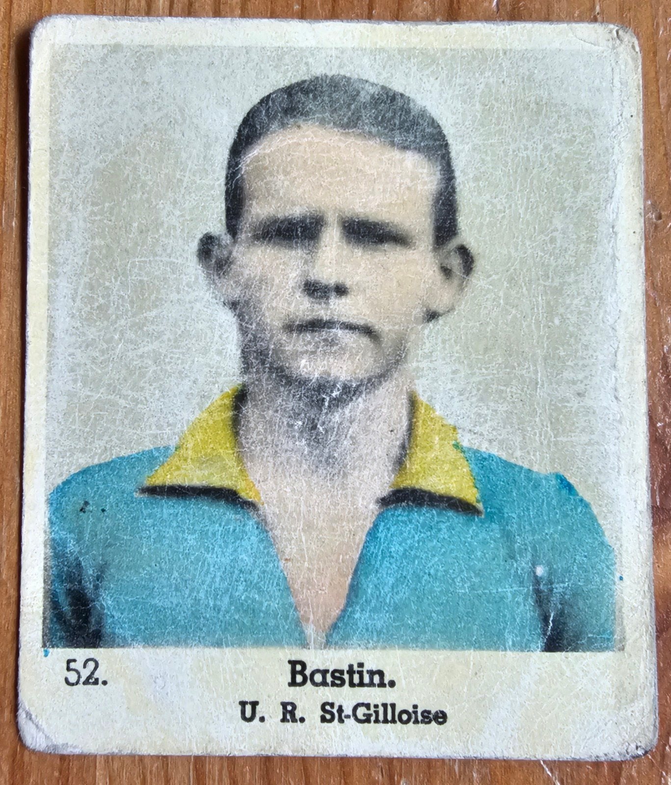 1937 Lecocq #52 Bastin (pre panini) Union SG Chromo Voetbal!, Hobby en Vrije tijd, Stickers en Plaatjes, Gebruikt, Plaatje, Ophalen of Verzenden