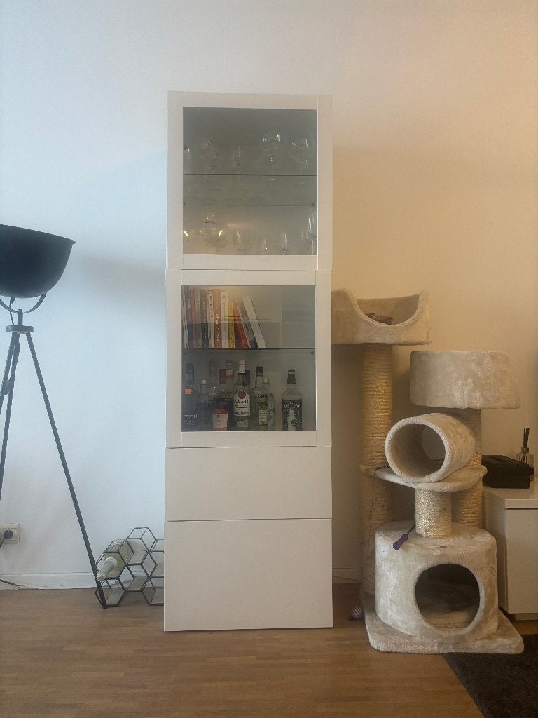 Ikea BESTÅ vitrine kast, Ophalen, Gebruikt, 50 tot 100 cm, Glas