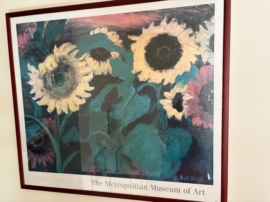 Cadre - Peinture de Van Gogh, Sous verre, Enlèvement, Impression, Fleurs