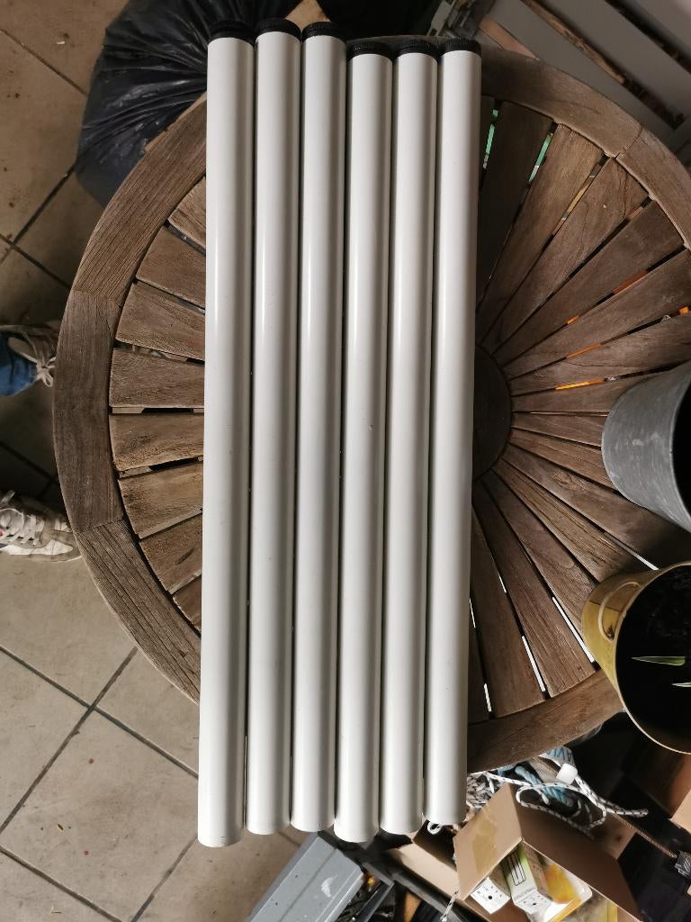 6 metalen tafelpoten, Doe-het-zelf en Bouw, Ophalen, Gebruikt