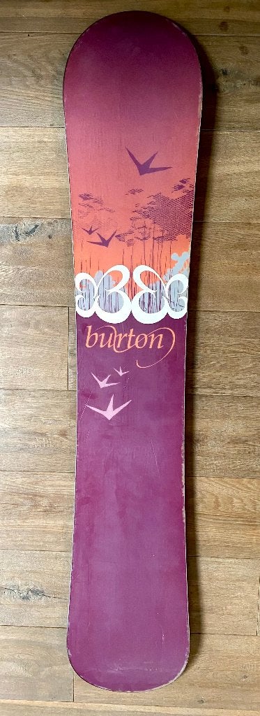 Dames snowboard Burton Feather 154 x 24 + Burton bindingen, Sport en Fitness, Ophalen, Gebruikt, Board