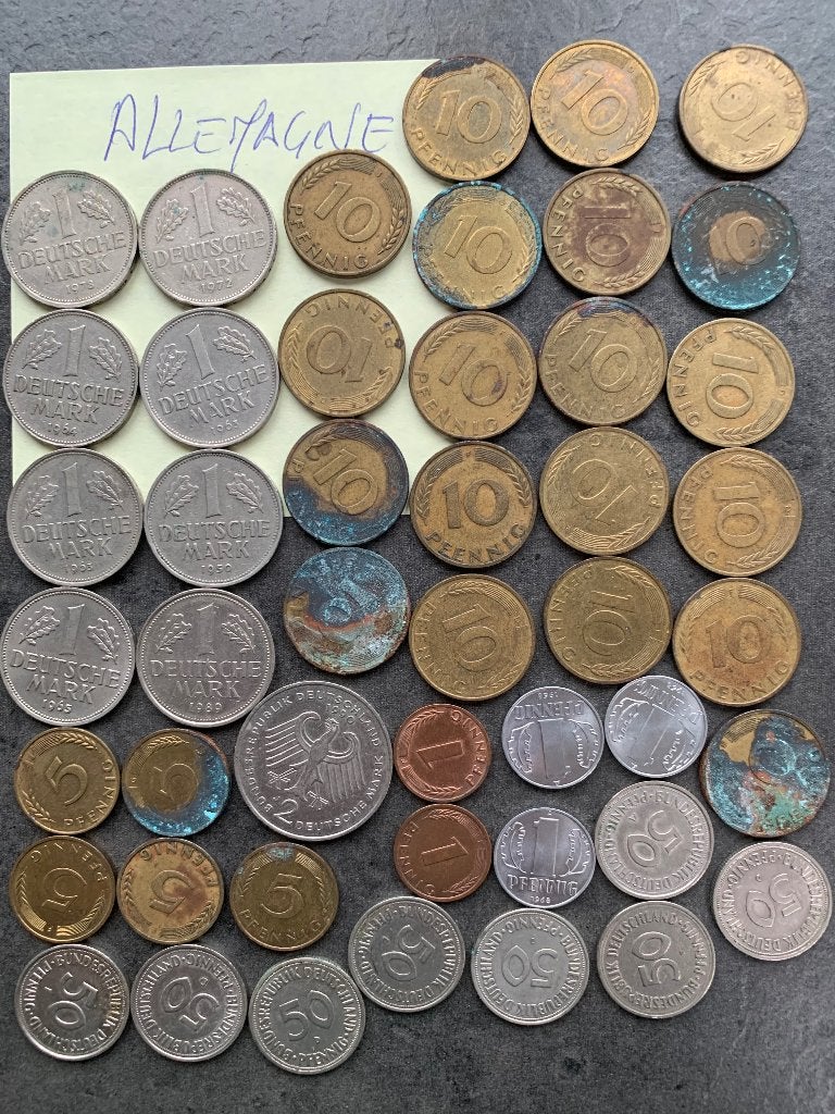 Devise ALLEMAGNE: 48 pièces - 1949 à 1993, Ophalen, Duitsland, Losse munt