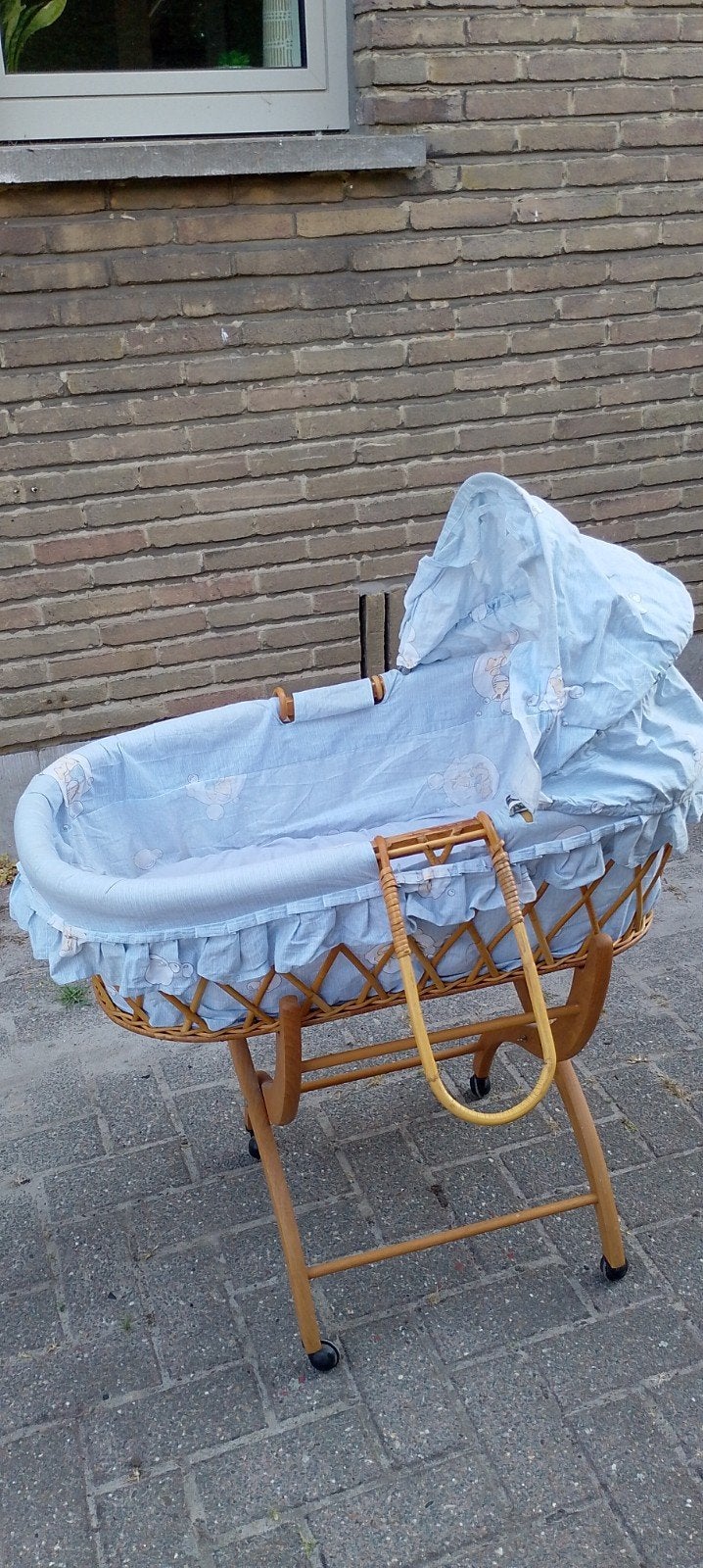 rieten wiegje / slaapmand, Kinderen en Baby's, Babywiegjes en Ledikanten, Ophalen, Gebruikt, Wieg