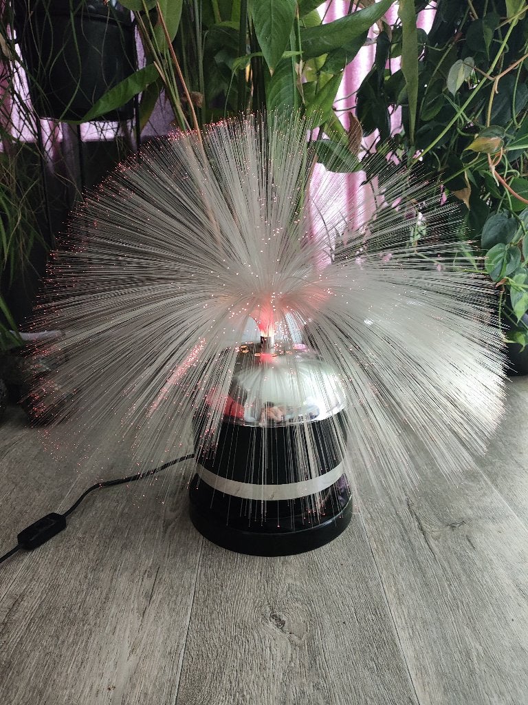 Grote retro jaren 70 glasvezel lamp, Ophalen of Verzenden