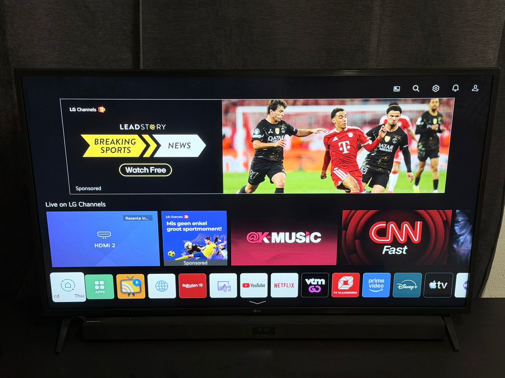 Lg tv 50 inch, TV, Hi-fi & Vidéo, Télévisions, LED, Comme neuf, Enlèvement, 100 cm ou plus